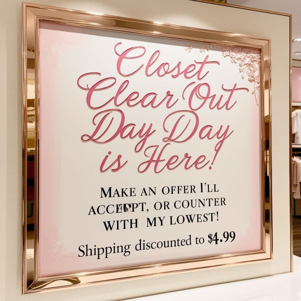 CLOSET CLEAR OUT!!! BEFORE THE ITEM YOU WANT IS GONE*******